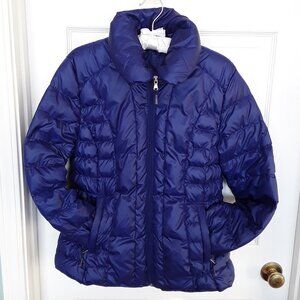 Royal Blue Duck Down Puffer Jacket - like new!